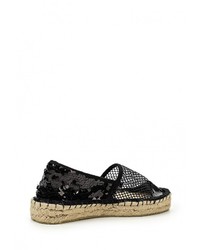Женские черные кожаные эспадрильи от Zona3