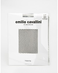 Черные колготки в крупную сеточку от Emilio Cavallini