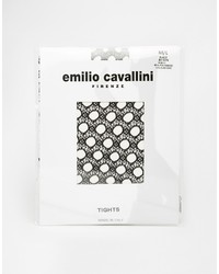 Черные колготки в крупную сеточку от Emilio Cavallini