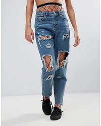 Черные колготки в крупную сеточку от Asos