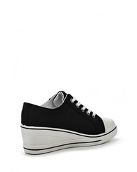 Черные кроссовки на танкетке от Bella Comoda