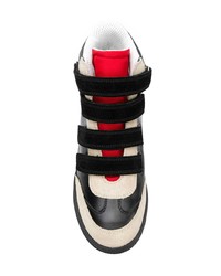 Черные кроссовки на танкетке от Isabel Marant