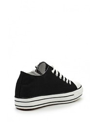 Черные кроссовки на танкетке от Dilen