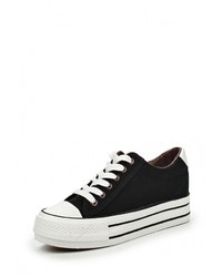 Черные кроссовки на танкетке от Ideal