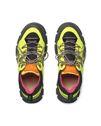 Мужские черные кроссовки с принтом от Gucci