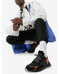 Мужские черные кроссовки с принтом от adidas