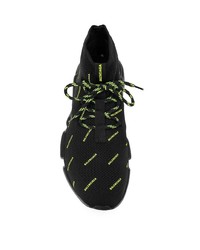 Мужские черные кроссовки с принтом от Balenciaga