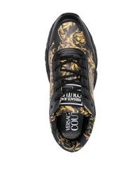 Мужские черные кроссовки от VERSACE JEANS COUTURE