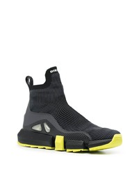 Мужские черные кроссовки от Diesel