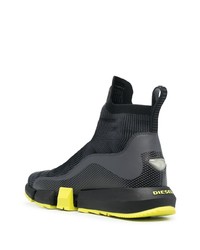 Мужские черные кроссовки от Diesel