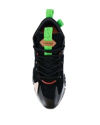 Мужские черные кроссовки от Versace