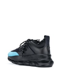 Мужские черные кроссовки от Versace