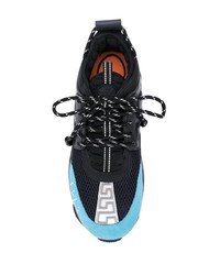 Мужские черные кроссовки от Versace