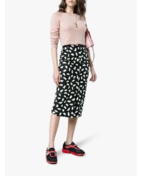 Женские черные кроссовки от Prada