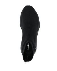 Мужские черные кроссовки от Salvatore Ferragamo