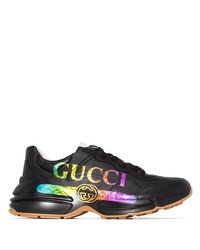 Мужские черные кроссовки от Gucci
