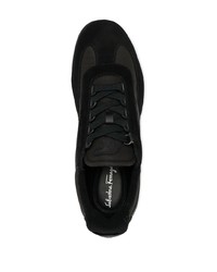 Мужские черные кроссовки от Salvatore Ferragamo