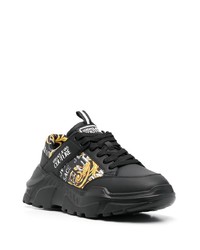 Мужские черные кроссовки от VERSACE JEANS COUTURE