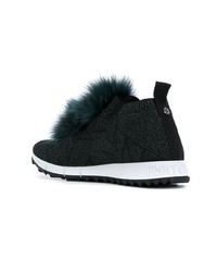 Женские черные кроссовки от Jimmy Choo