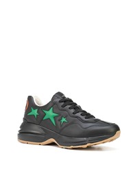 Мужские черные кроссовки от Gucci