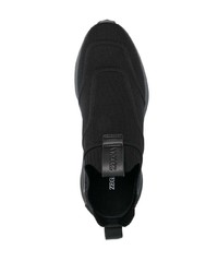 Мужские черные кроссовки от Zegna