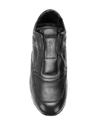 Мужские черные кроссовки от Santoni