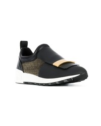 Женские черные кроссовки от Sergio Rossi