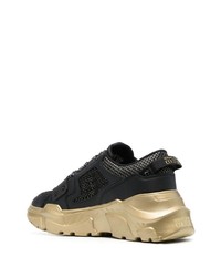 Мужские черные кроссовки от VERSACE JEANS COUTURE