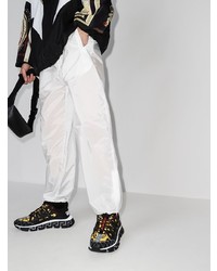 Мужские черные кроссовки от Versace