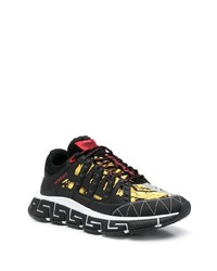 Мужские черные кроссовки от Versace