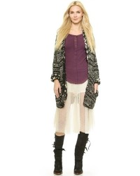 Черные кружевные брюки-кюлоты от Free People