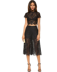 Черные кружевные брюки-кюлоты от Keepsake