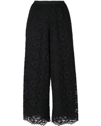Женские черные кружевные брюки от Antonio Marras