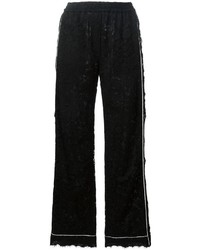 Женские черные кружевные брюки от Dolce & Gabbana