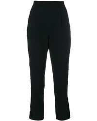 Женские черные кружевные брюки от PIERRE BALMAIN