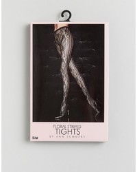 Черные кружевные колготки