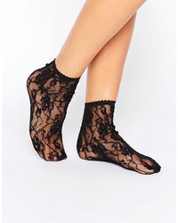 Женские черные кружевные носки от Jonathan Aston