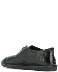 Женские черные кружевные туфли на шнуровке от Marsèll