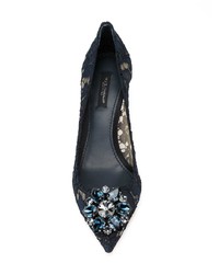 Черные кружевные туфли от Dolce & Gabbana