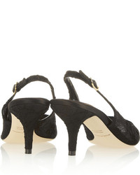 Черные кружевные туфли от Dolce & Gabbana