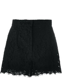 Женские черные кружевные шорты от Dolce & Gabbana