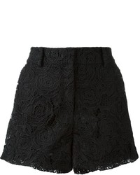 Женские черные кружевные шорты от McQ by Alexander McQueen