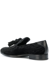 Черные лоферы с кисточками от Jimmy Choo