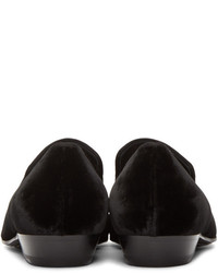 Мужские черные лоферы от Saint Laurent