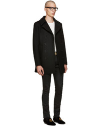 Мужские черные лоферы от Saint Laurent