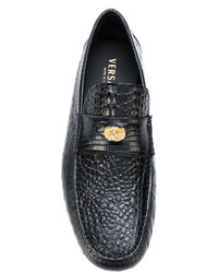 Мужские черные лоферы от Versace