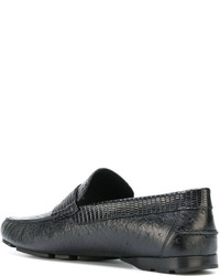 Мужские черные лоферы от Versace