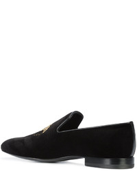 Мужские черные лоферы от Versace