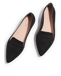 Женские черные лоферы от Topshop