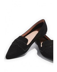 Женские черные лоферы от Topshop